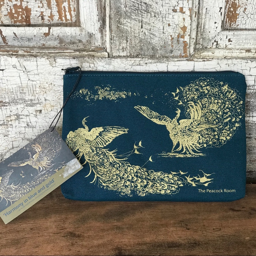 Smithsonian Peacock Zipper Bag/Pouch